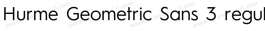 Hurme Geometric Sans 3 regular字体转换